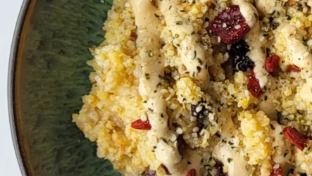 Jesenska prosena kaša s kremnim prelivom iz ingverja